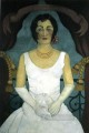 Portrait of a Woman in White feminism Frida Kahlo